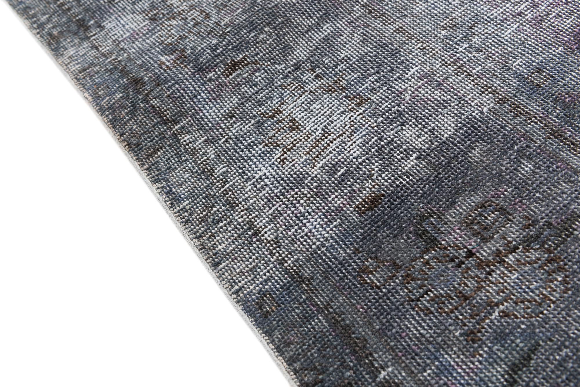 8' x 10' 8 Hand Knotted Ultra Vintage Persian Wool Rug