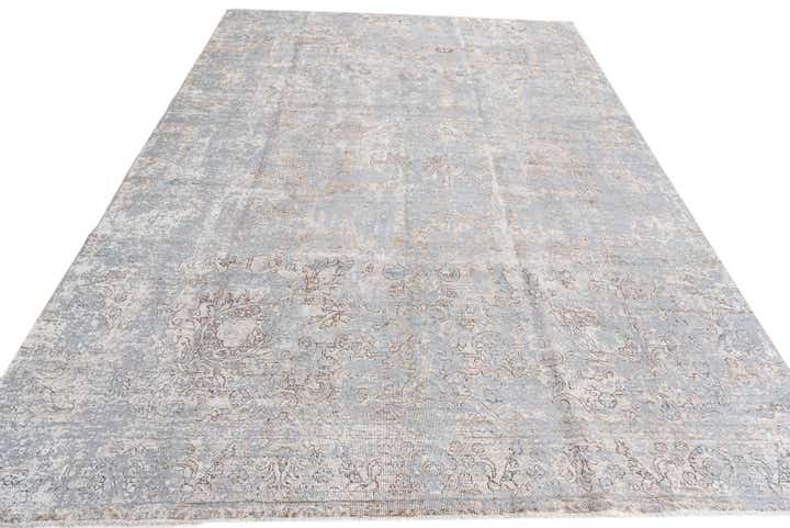 8' 6 x 12' 5 Hand Knotted Ultra Vintage Persian Wool Rug