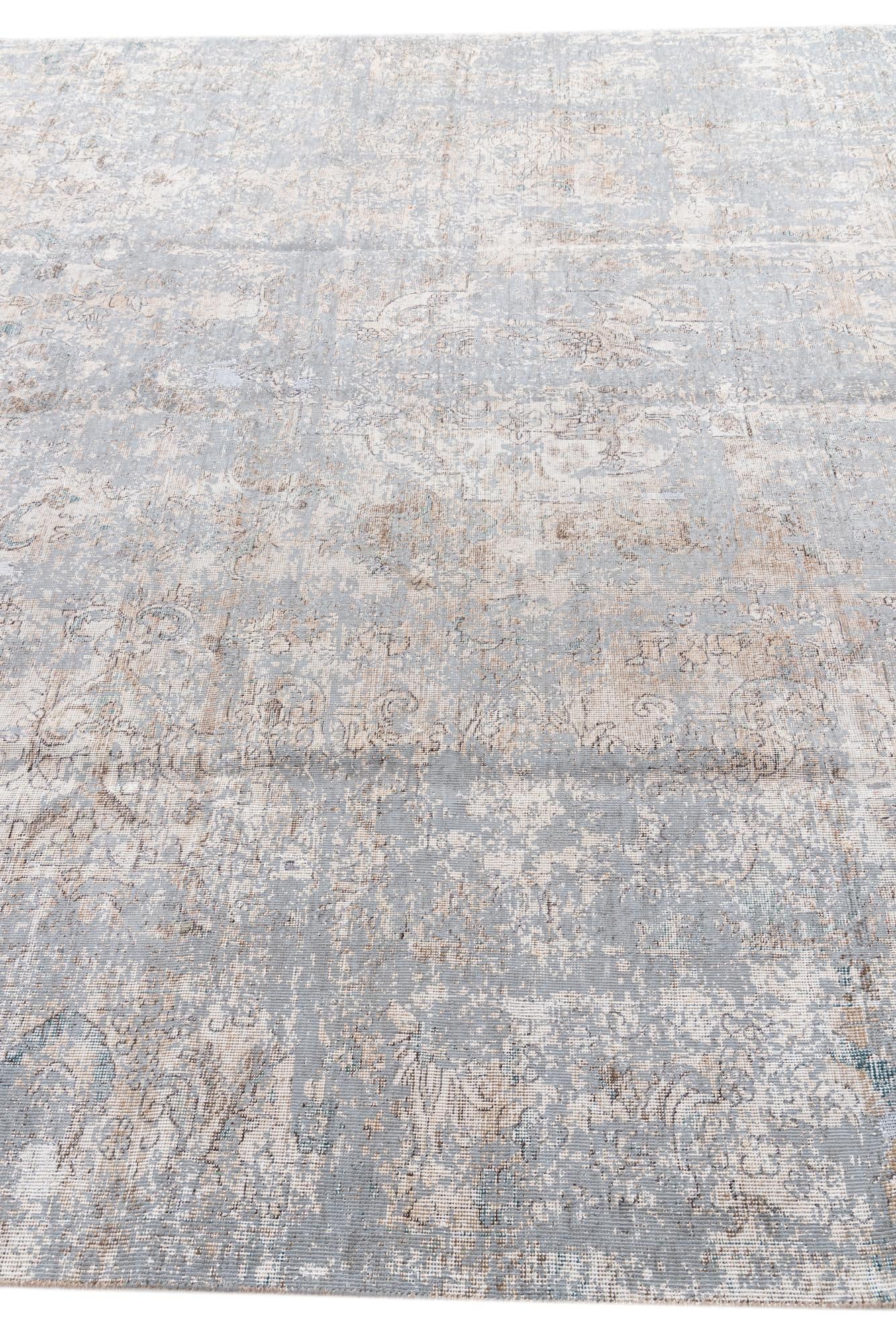 8' 6 x 12' 5 Hand Knotted Ultra Vintage Persian Wool Rug