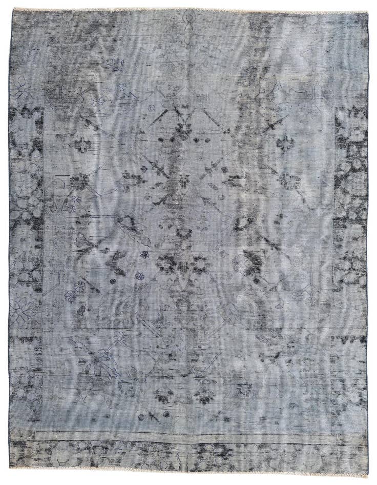 Detail image of 5' 4 x 8' 7 Hand Knotted Ultra Vintage Persian Wool Rug