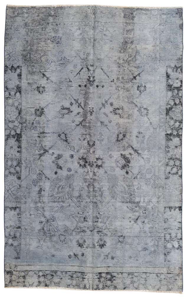 5' 4 x 8' 7 Hand Knotted Ultra Vintage Persian Wool Rug
