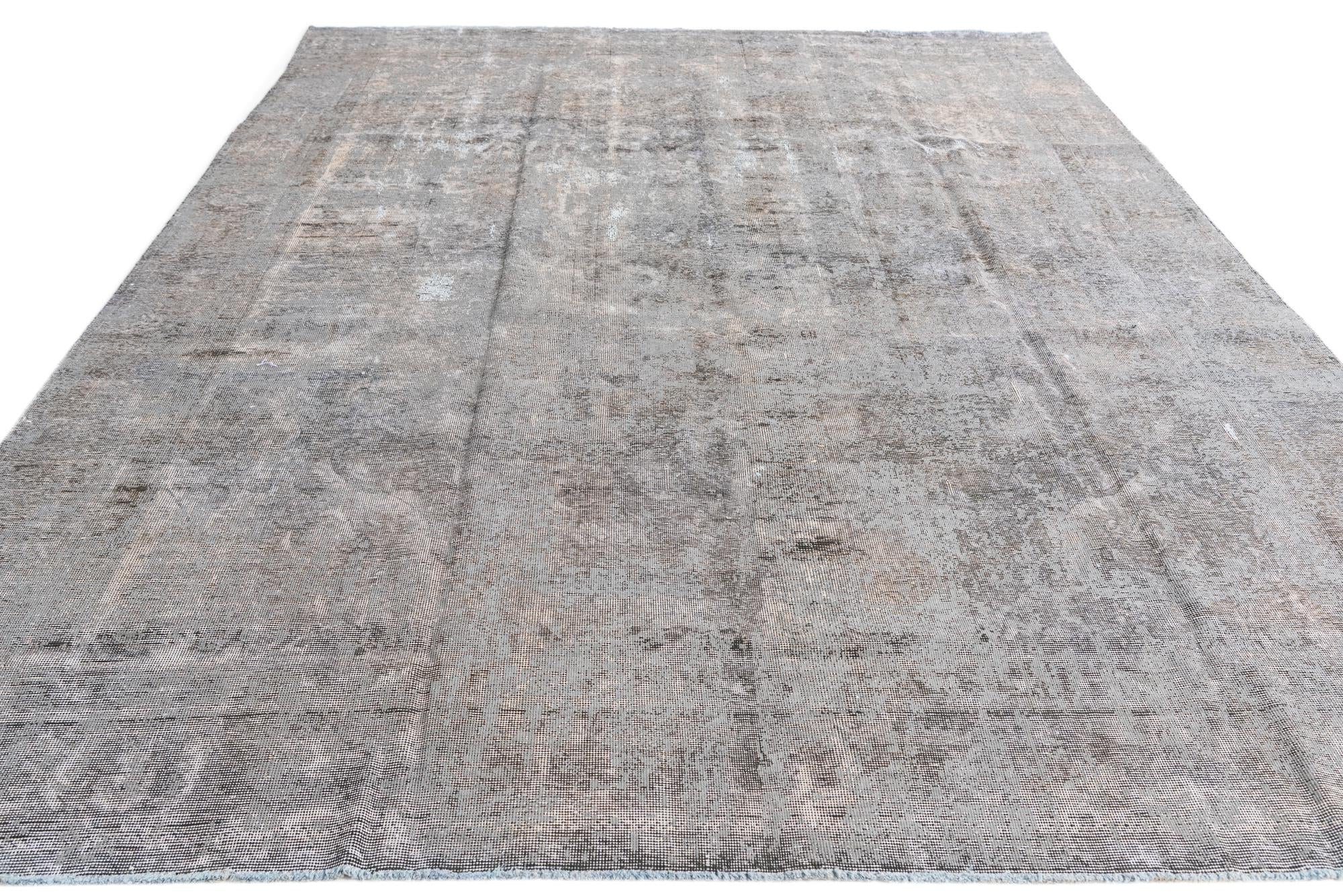 8' 8 x 12' 3 Hand Knotted Ultra Vintage Persian Wool Rug