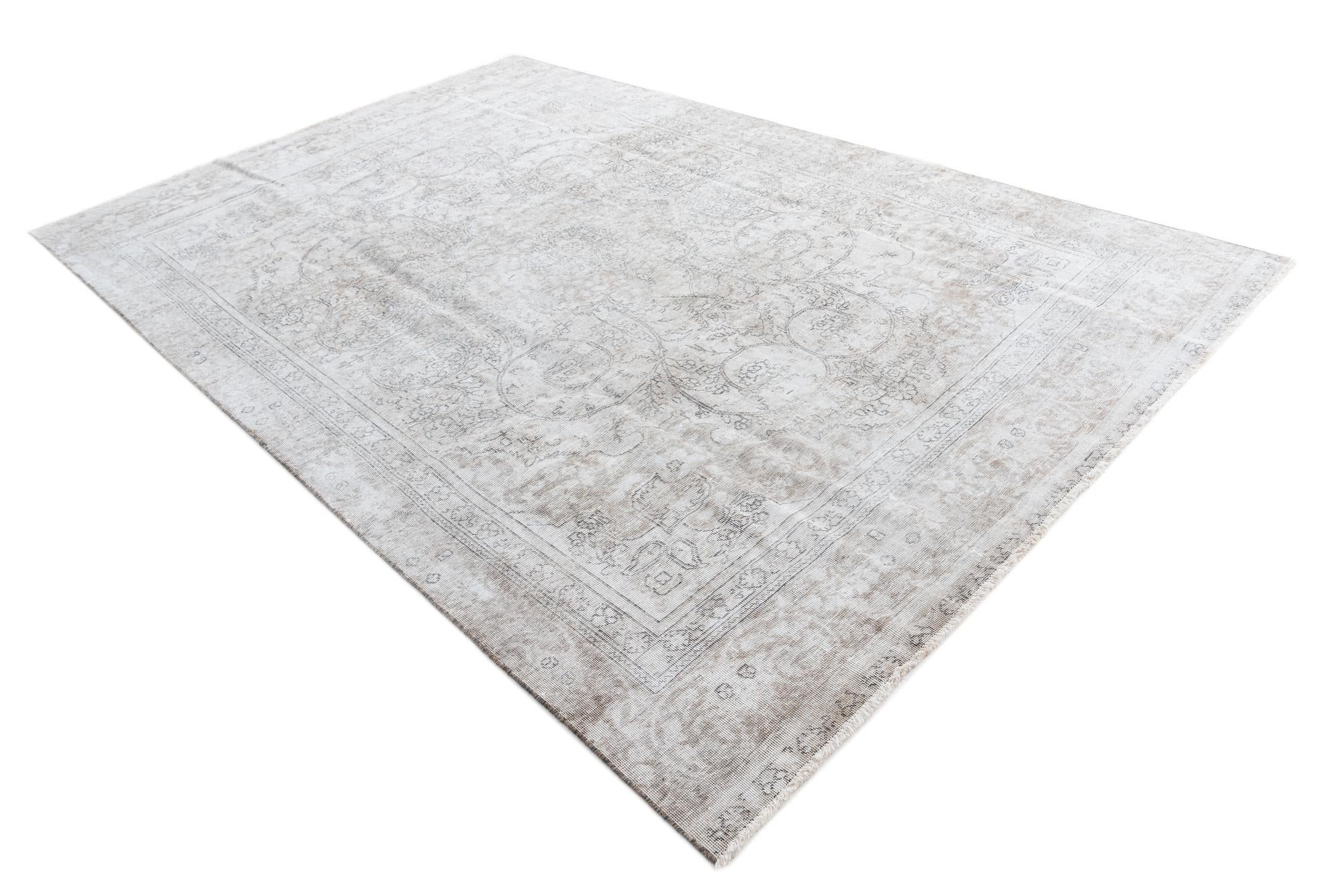 7' 4 x 10' 10 Hand Knotted Ultra Vintage Persian Wool Rug