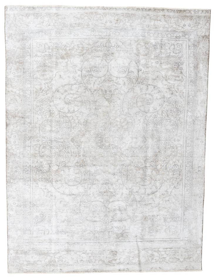 Detail image of 7' 4 x 10' 10 Hand Knotted Ultra Vintage Persian Wool Rug