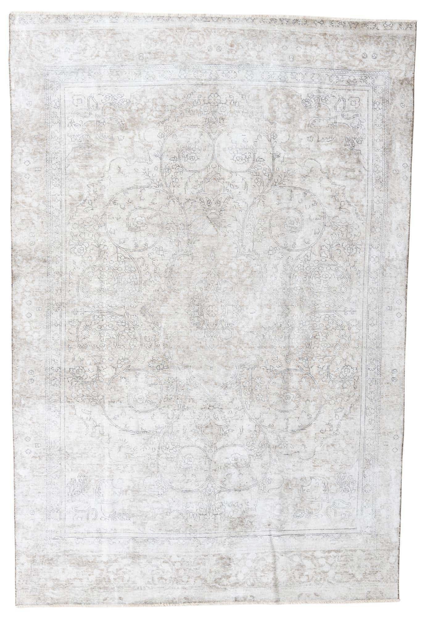 7' 4 x 10' 10 Hand Knotted Ultra Vintage Persian Wool Rug