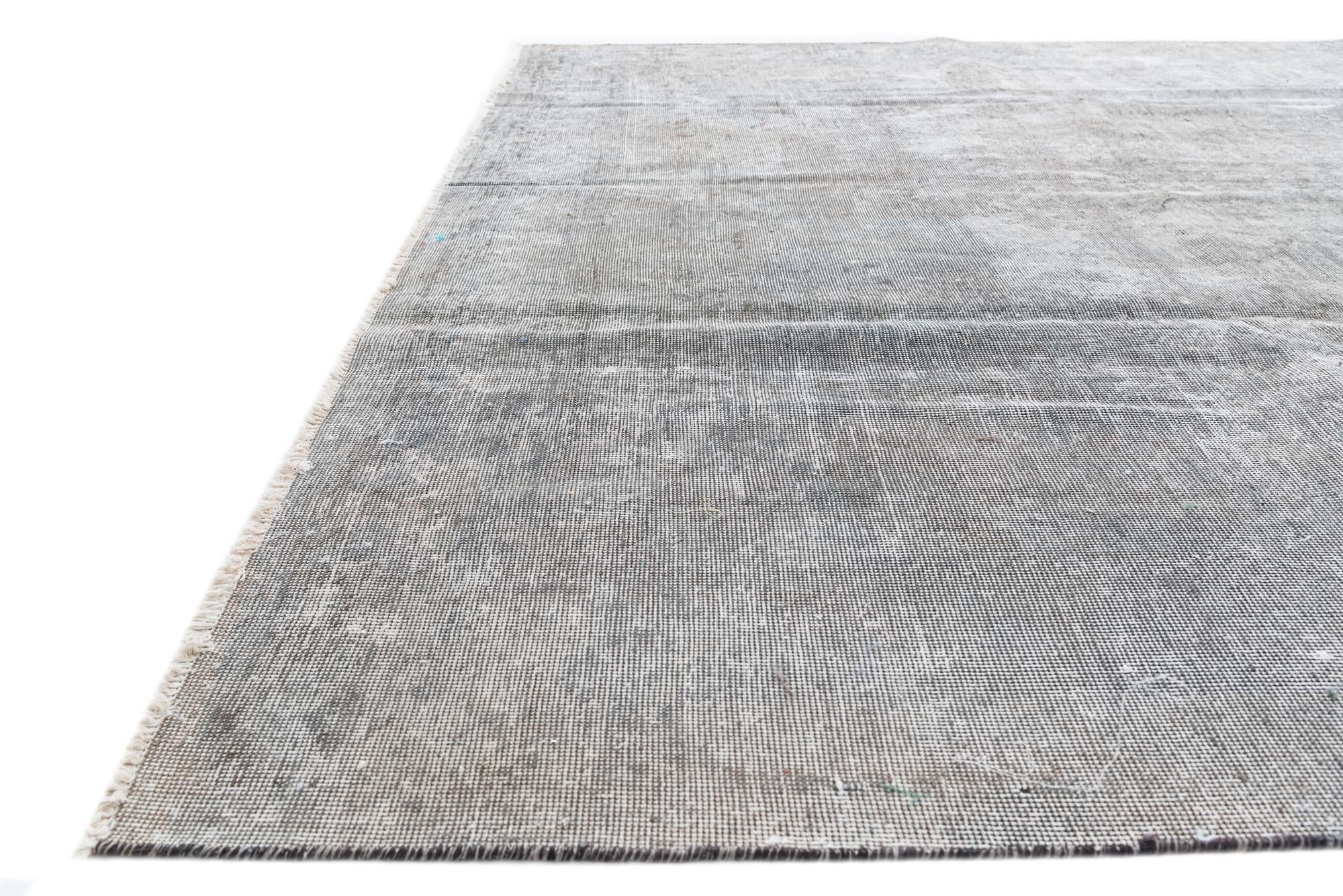 9' x 12' 3 Hand Knotted Ultra Vintage Persian Wool Rug