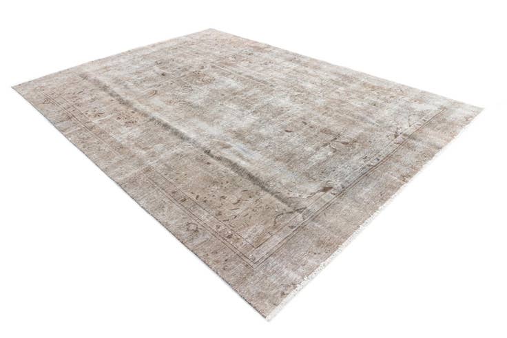 Detail image of 8' 6 x 11' 9 Hand Knotted Ultra Vintage Persian Wool Rug