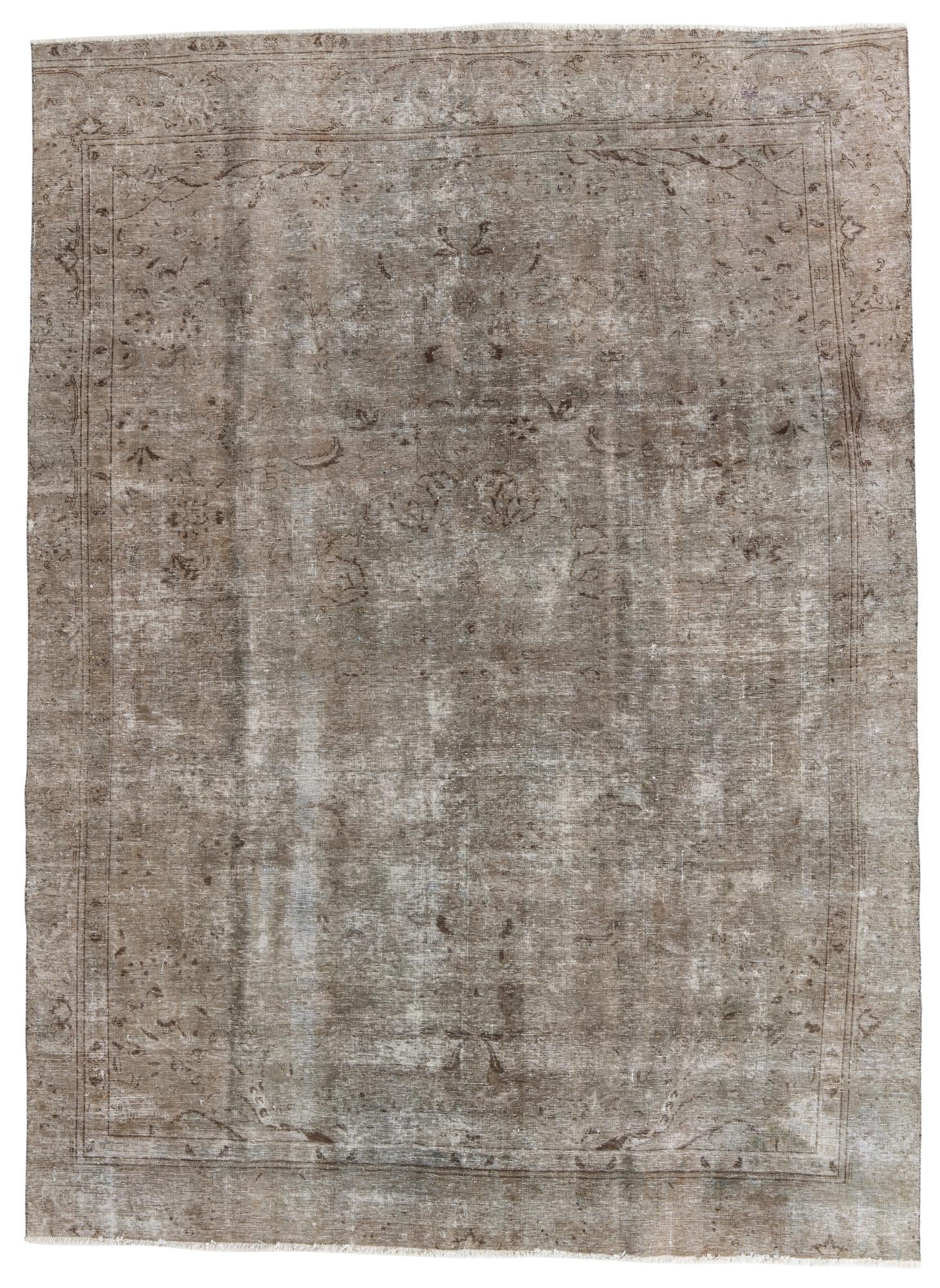 8' 6 x 11' 9 Hand Knotted Ultra Vintage Persian Wool Rug