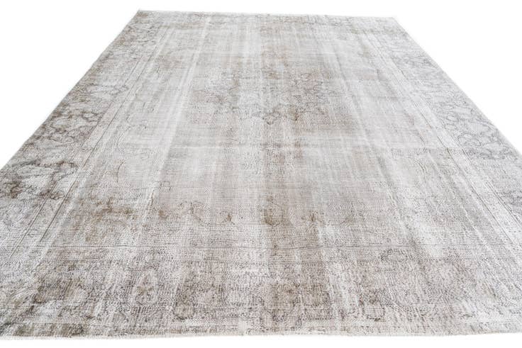 Detail image of 9' 3 x 12' 7 Hand Knotted Ultra Vintage Persian Wool Rug