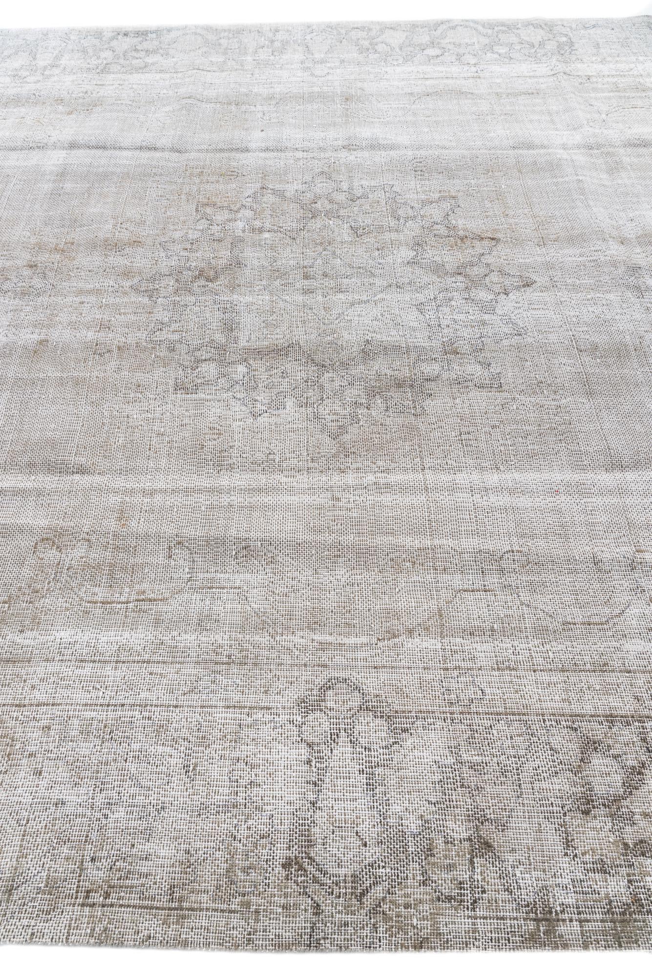 9' 3 x 12' 7 Hand Knotted Ultra Vintage Persian Wool Rug