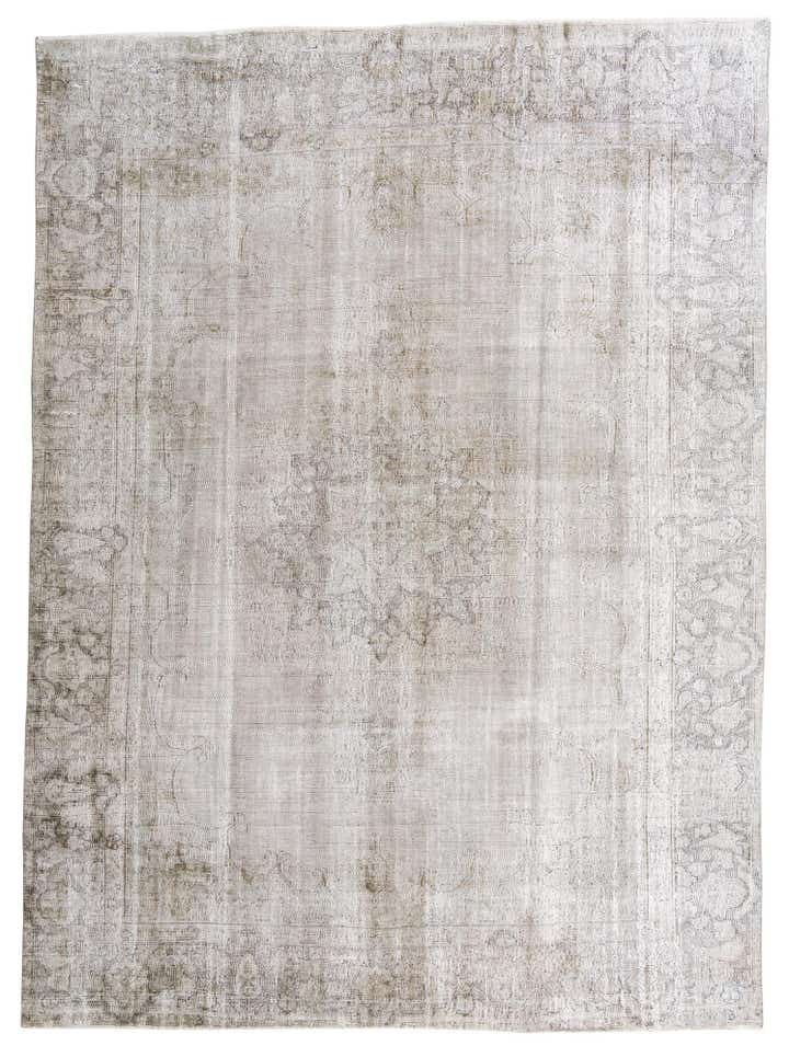 9' 3 x 12' 7 Hand Knotted Ultra Vintage Persian Wool Rug