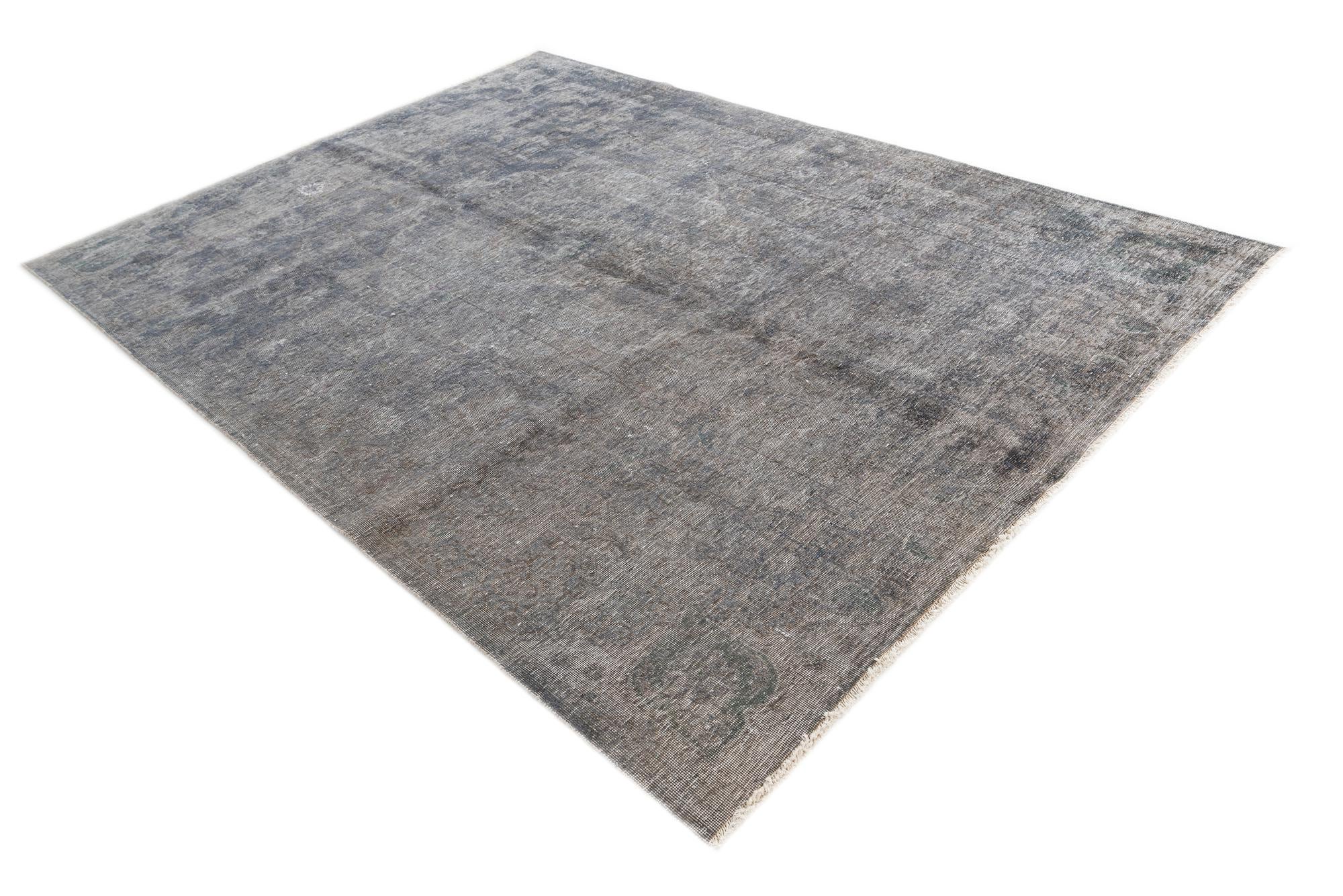 7' 2 x 10' Hand Knotted Ultra Vintage Persian Wool Rug