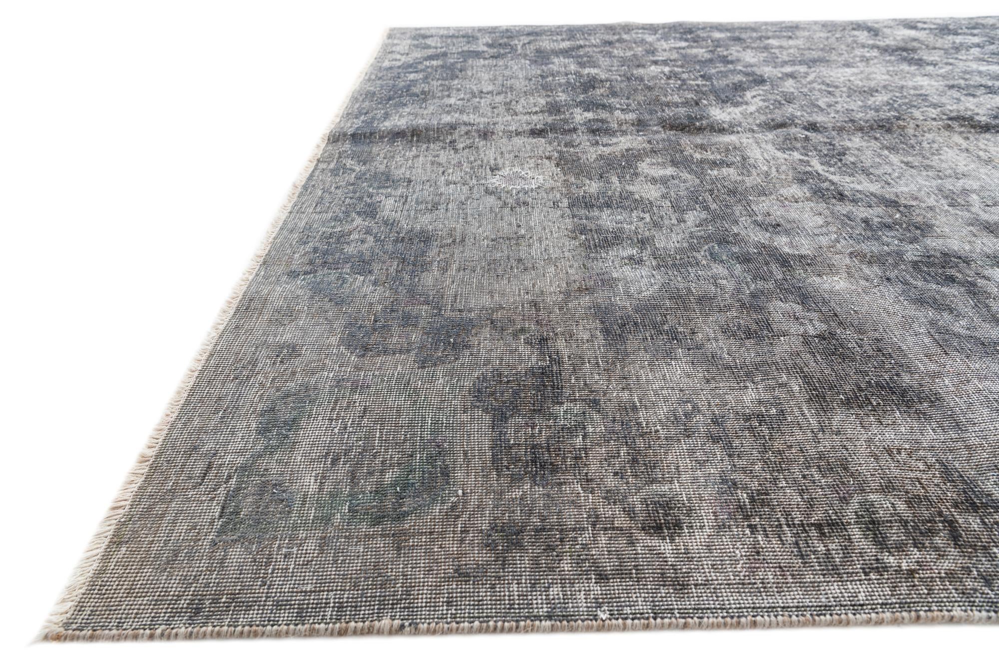 7' 2 x 10' Hand Knotted Ultra Vintage Persian Wool Rug