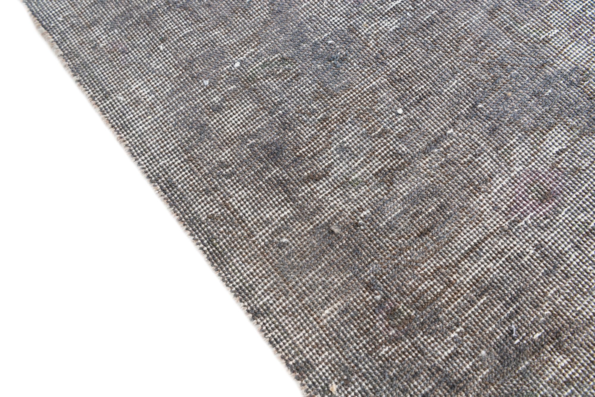 7' 2 x 10' Hand Knotted Ultra Vintage Persian Wool Rug