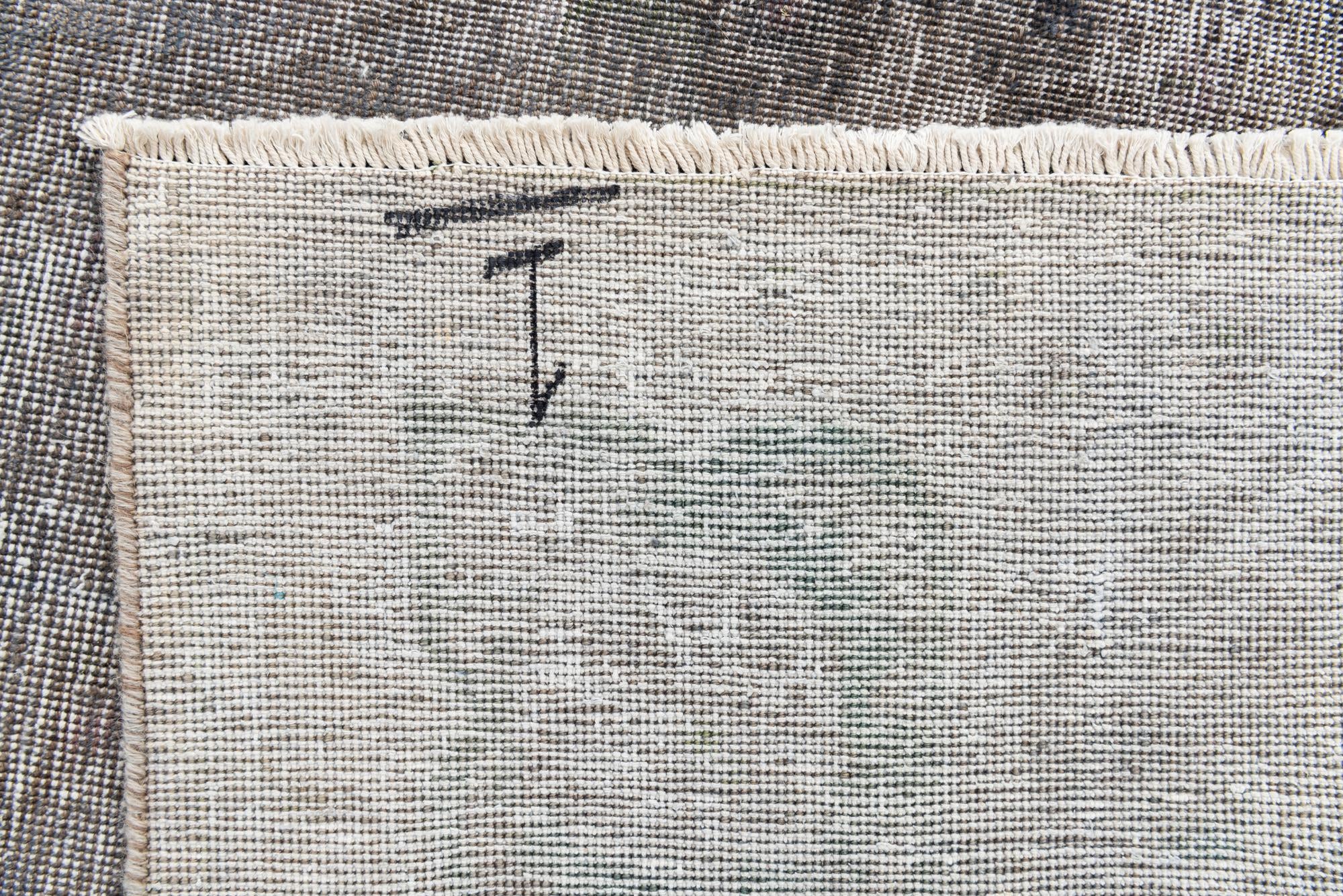 7' 2 x 10' Hand Knotted Ultra Vintage Persian Wool Rug