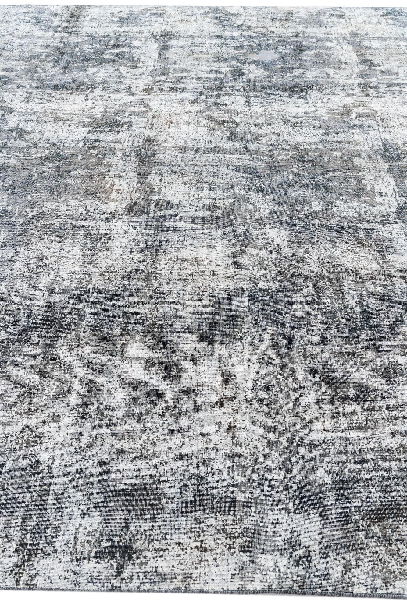 9' x 12' 6 Hand Knotted Ultra Vintage Persian Wool Rug