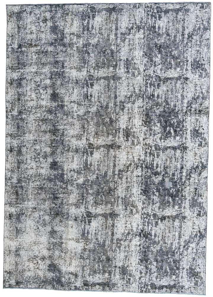 9' x 12' 6 Hand Knotted Ultra Vintage Persian Wool Rug