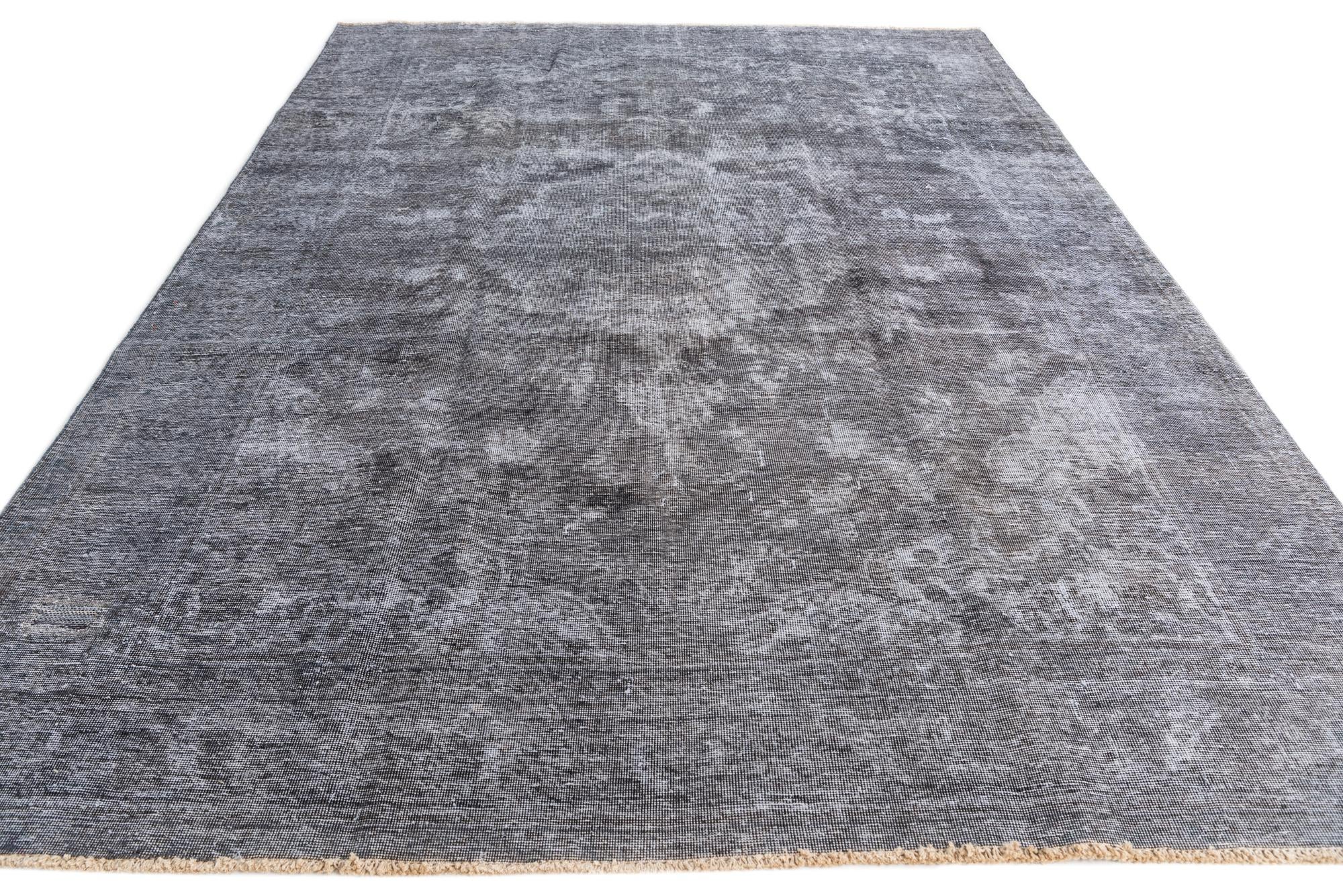 7' 8 x 10' 9 Hand Knotted Ultra Vintage Persian Wool Rug