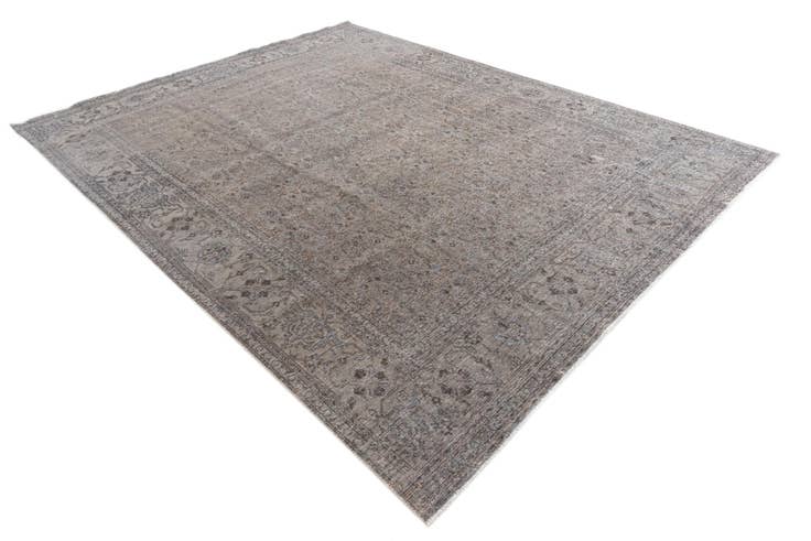 Detail image of 9' 5 x 12' 5 Hand Knotted Ultra Vintage Persian Wool Rug