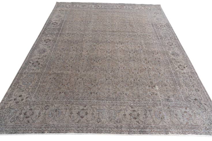 Detail image of 9' 5 x 12' 5 Hand Knotted Ultra Vintage Persian Wool Rug