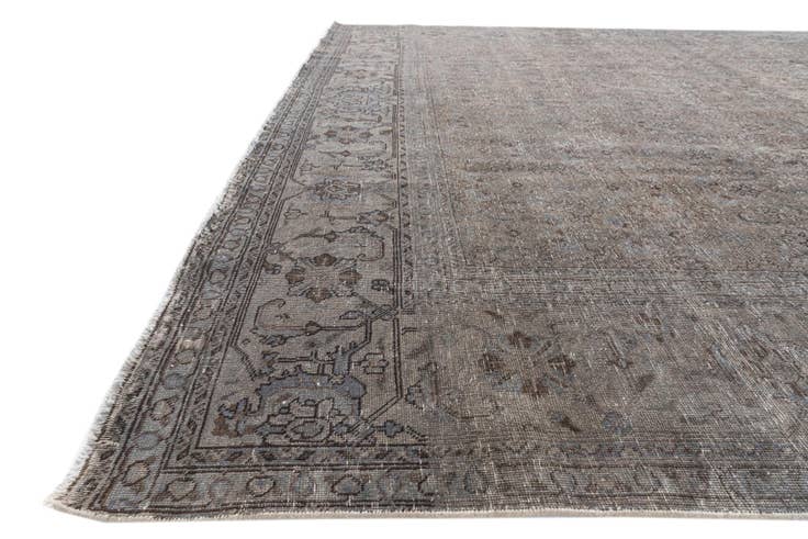 Detail image of 9' 5 x 12' 5 Hand Knotted Ultra Vintage Persian Wool Rug