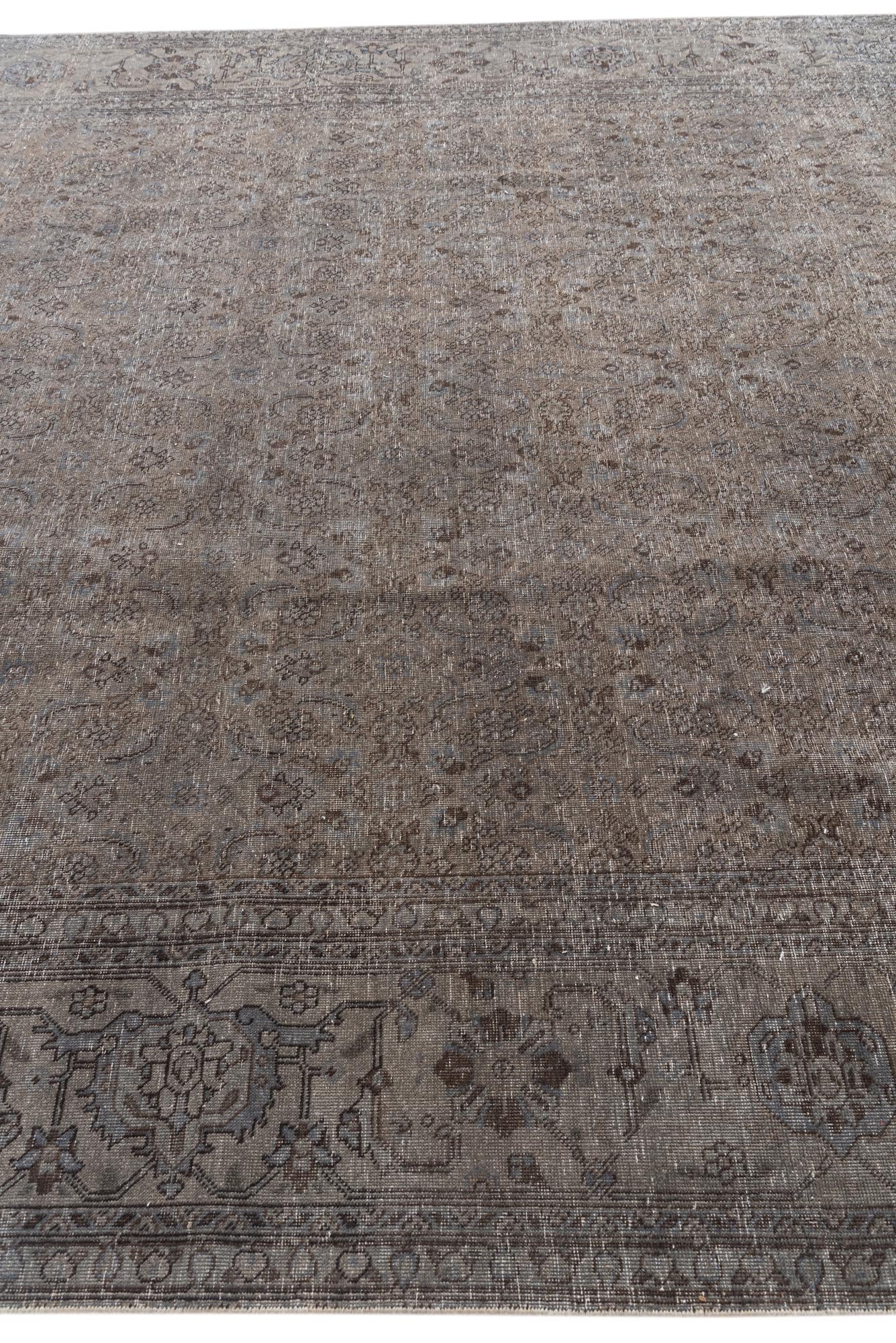 9' 5 x 12' 5 Hand Knotted Ultra Vintage Persian Wool Rug
