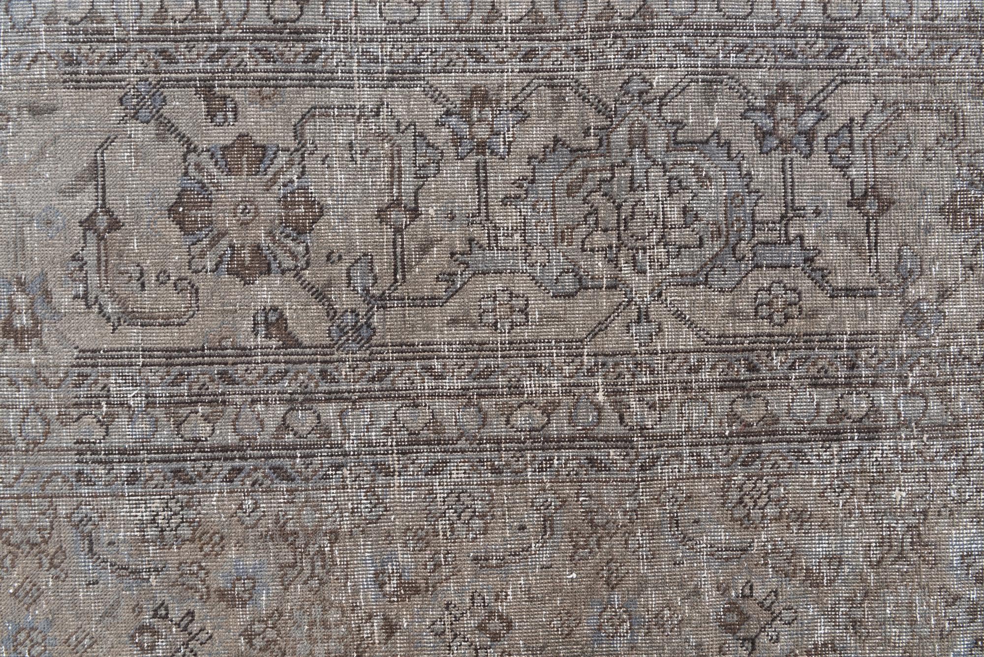 9' 5 x 12' 5 Hand Knotted Ultra Vintage Persian Wool Rug