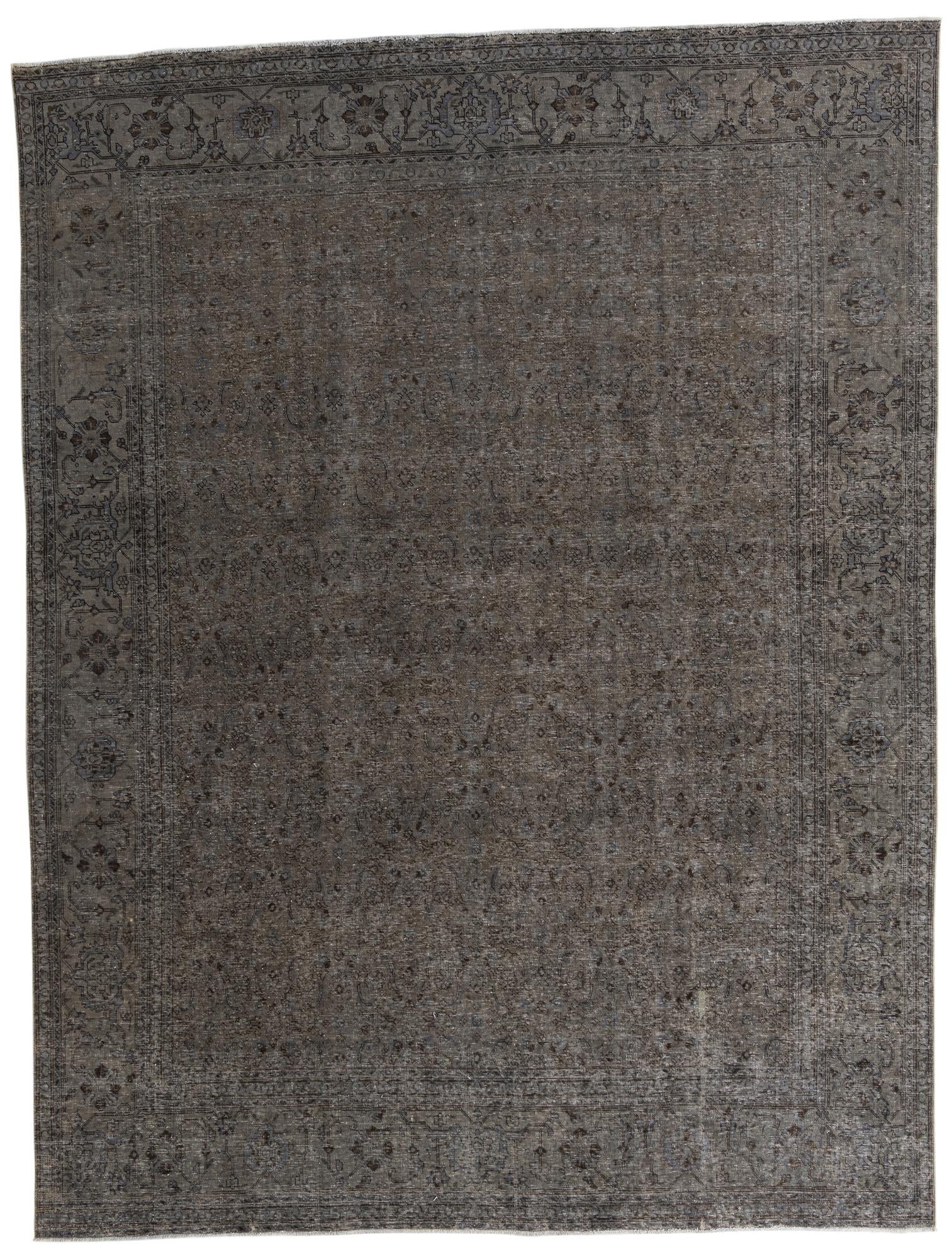 9' 5 x 12' 5 Hand Knotted Ultra Vintage Persian Wool Rug