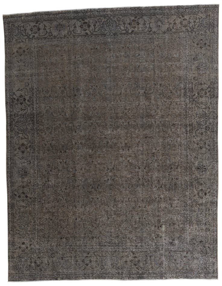 Detail image of 9' 5 x 12' 5 Hand Knotted Ultra Vintage Persian Wool Rug