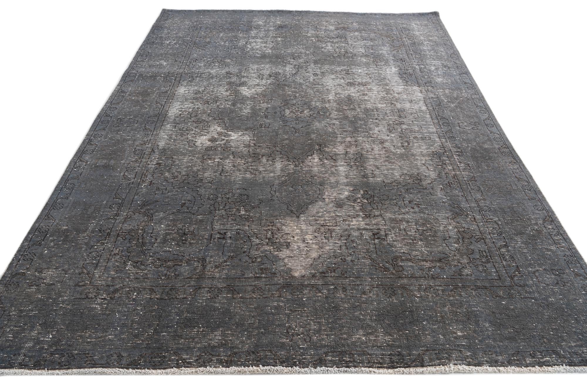 6' 6 x 9' 1 Hand Knotted Ultra Vintage Persian Wool Rug