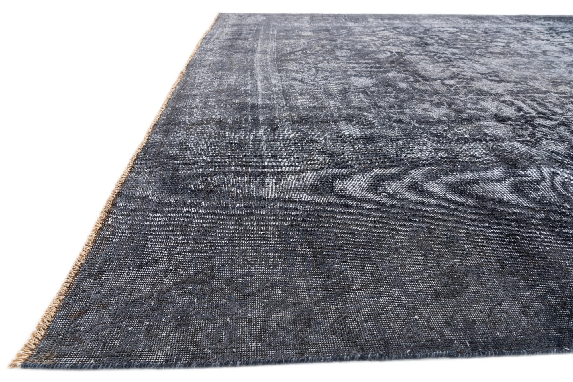 9' 3 x 12' 3 Hand Knotted Ultra Vintage Persian Wool Rug