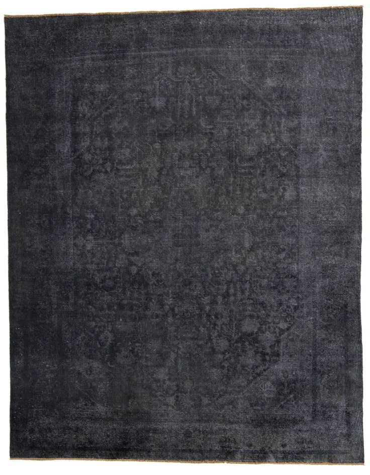 Detail image of 9' 3 x 12' 3 Hand Knotted Ultra Vintage Persian Wool Rug
