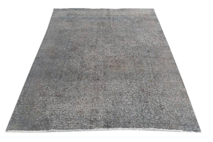 Detail image of 4' 6 x 6' 2 Hand Knotted Ultra Vintage Persian Wool Rug