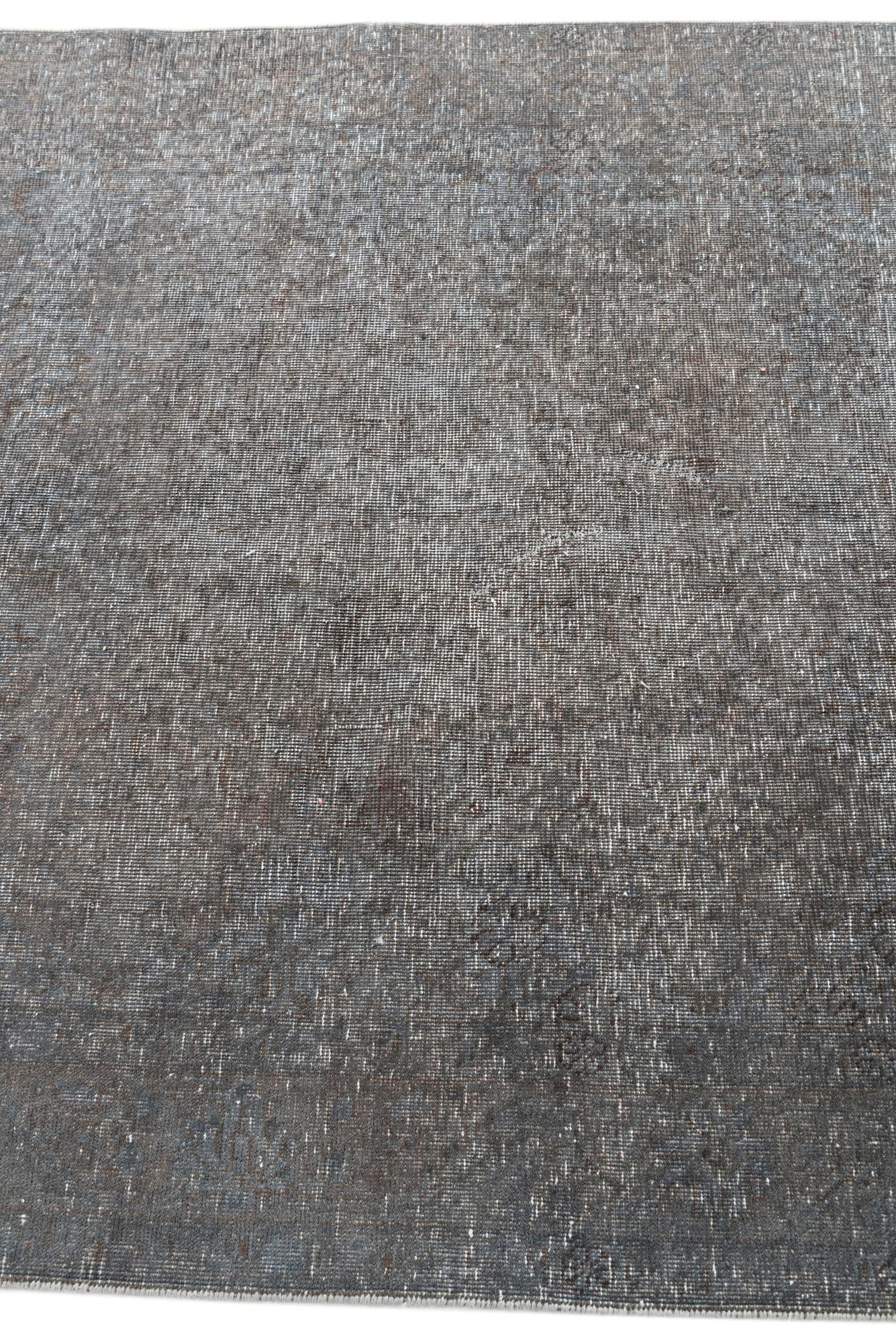 4' 6 x 6' 2 Hand Knotted Ultra Vintage Persian Wool Rug