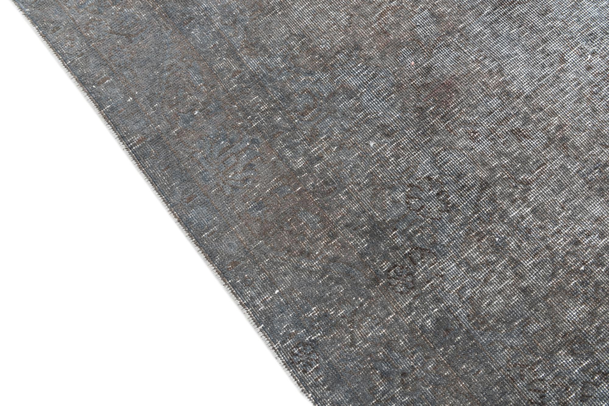 4' 6 x 6' 2 Hand Knotted Ultra Vintage Persian Wool Rug