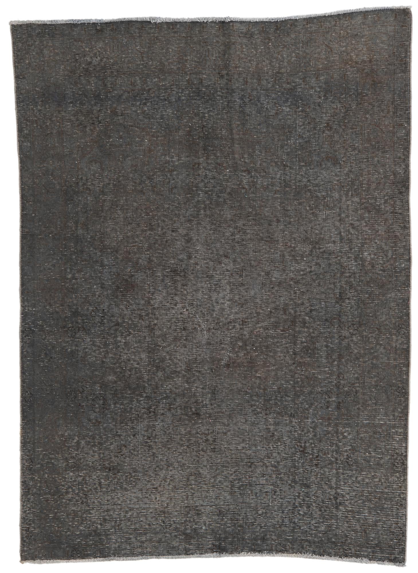 4' 6 x 6' 2 Hand Knotted Ultra Vintage Persian Wool Rug
