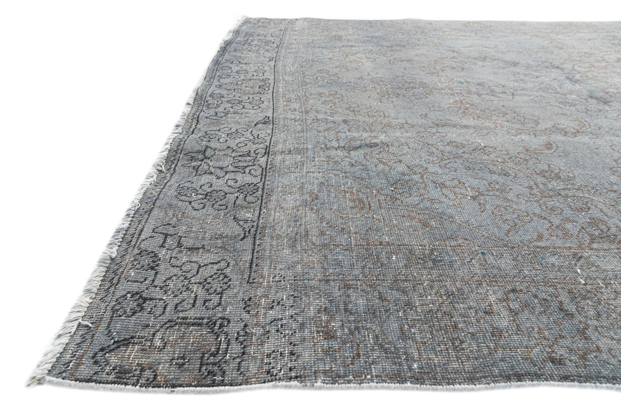 7' x 10' 6 Hand Knotted Ultra Vintage Persian Wool Rug