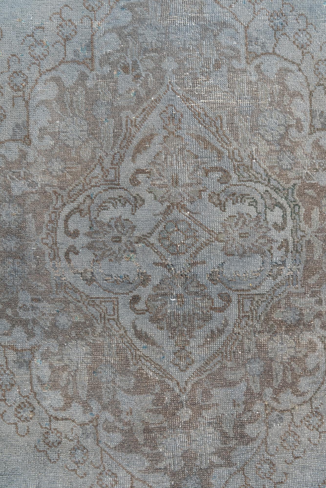 7' x 10' 6 Hand Knotted Ultra Vintage Persian Wool Rug