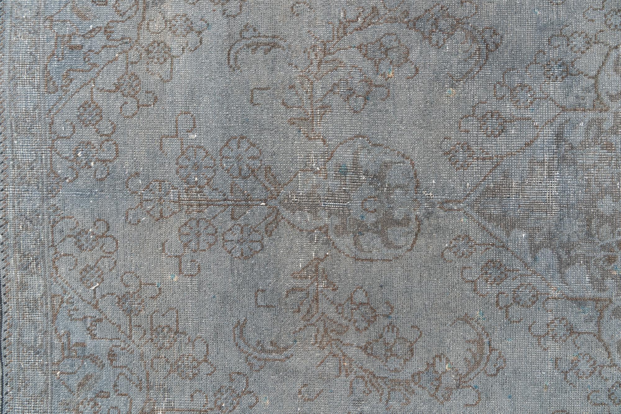 7' x 10' 6 Hand Knotted Ultra Vintage Persian Wool Rug