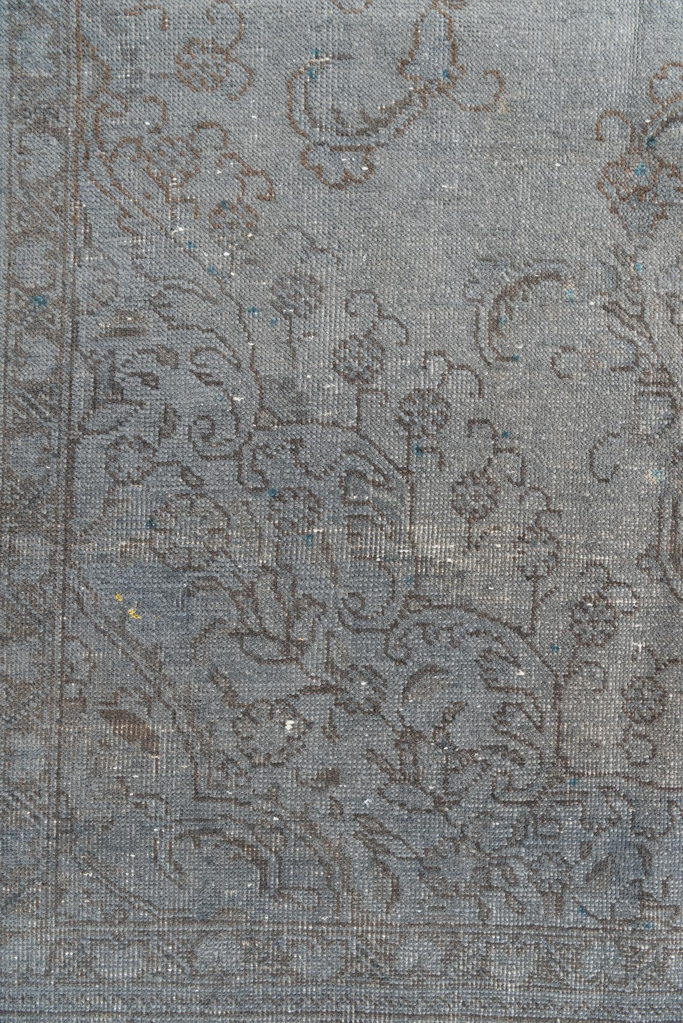 7' x 10' 6 Hand Knotted Ultra Vintage Persian Wool Rug