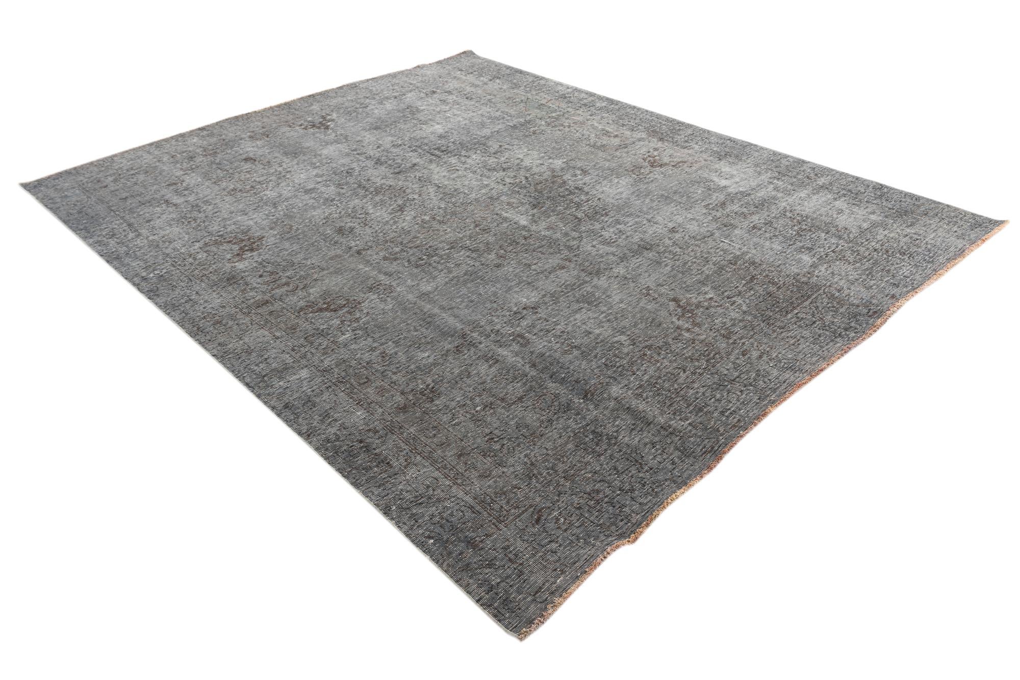 9' x 10' 9 Hand Knotted Ultra Vintage Persian Wool Rug