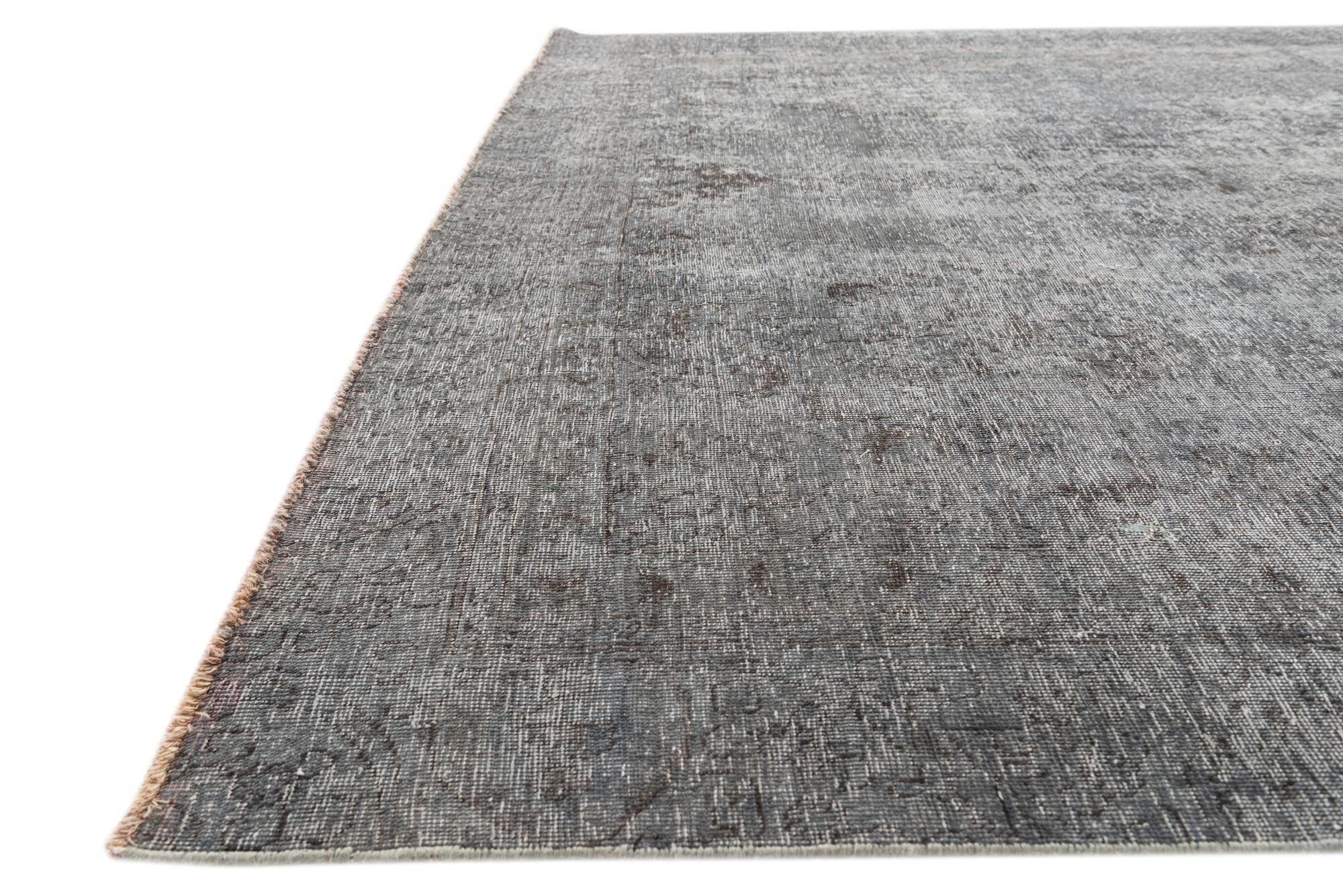 9' x 10' 9 Hand Knotted Ultra Vintage Persian Wool Rug