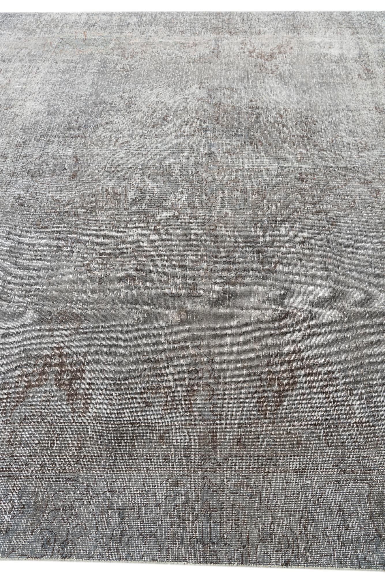 9' x 10' 9 Hand Knotted Ultra Vintage Persian Wool Rug