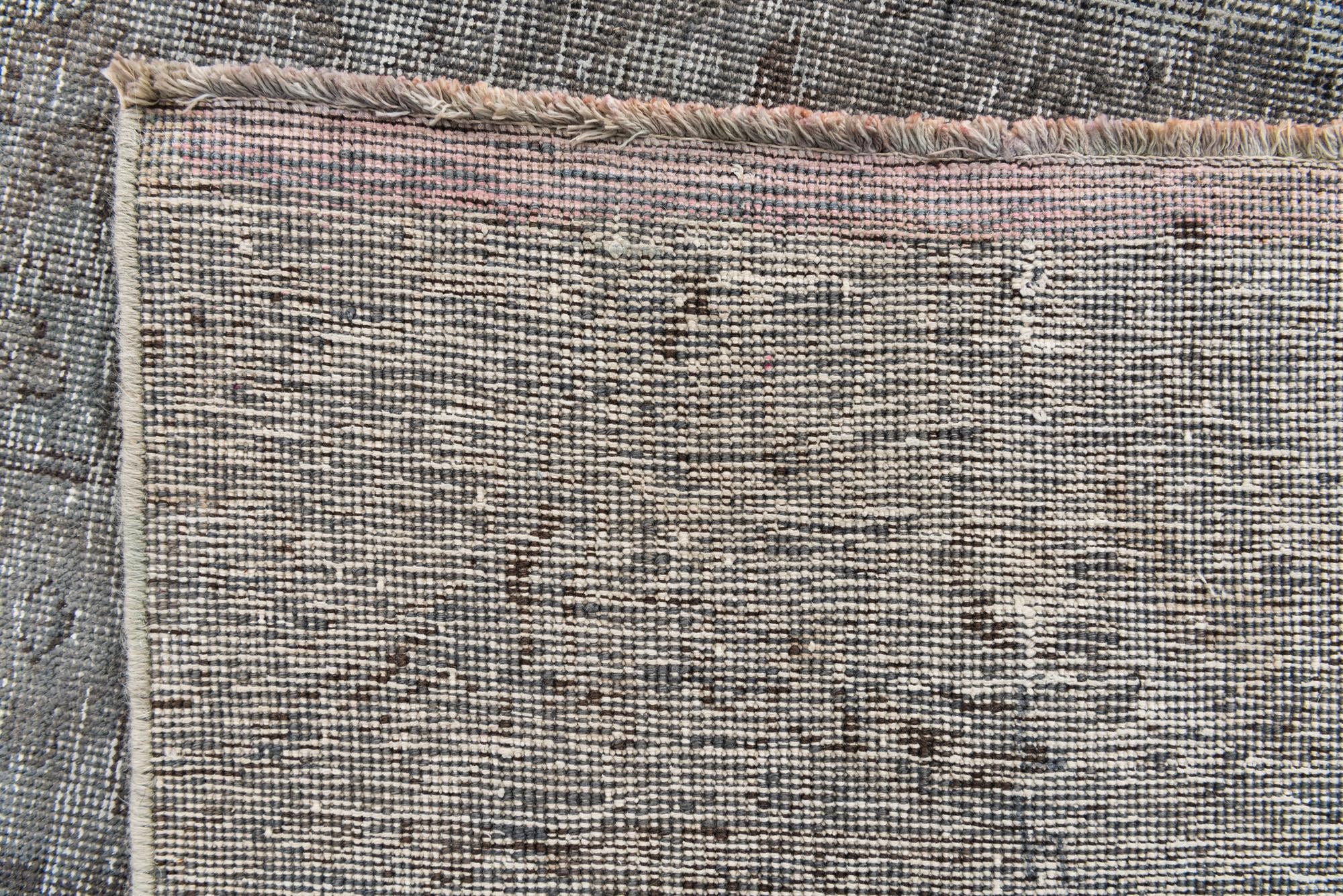 9' x 10' 9 Hand Knotted Ultra Vintage Persian Wool Rug