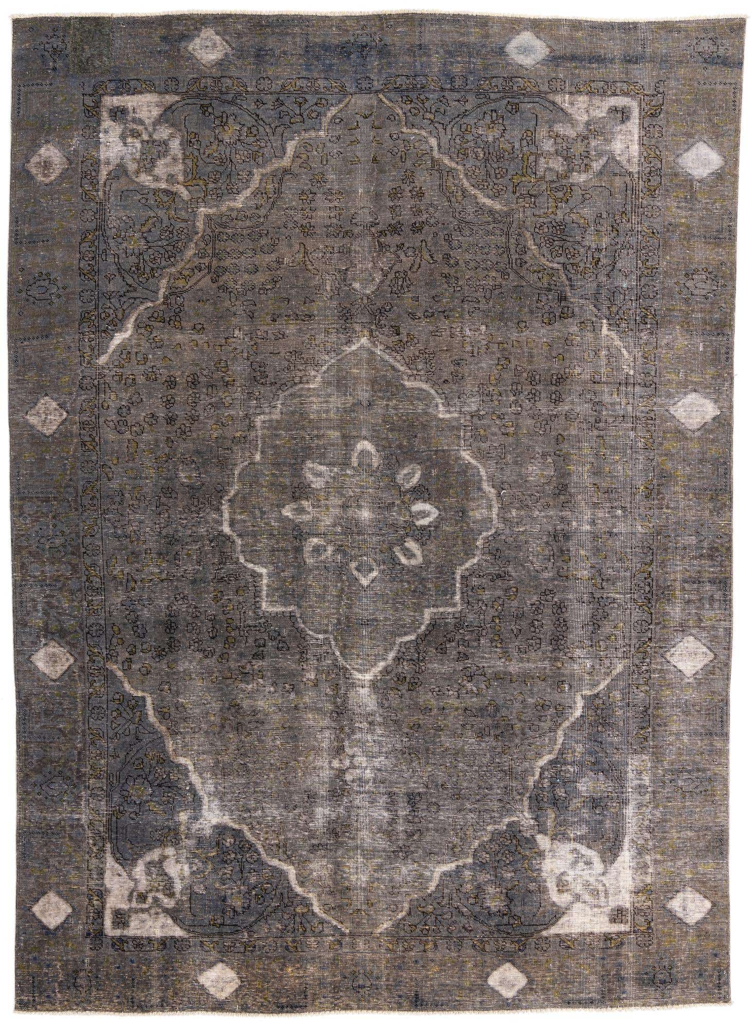 9' 1 x 12' 5 Hand Knotted Ultra Vintage Persian Wool Rug