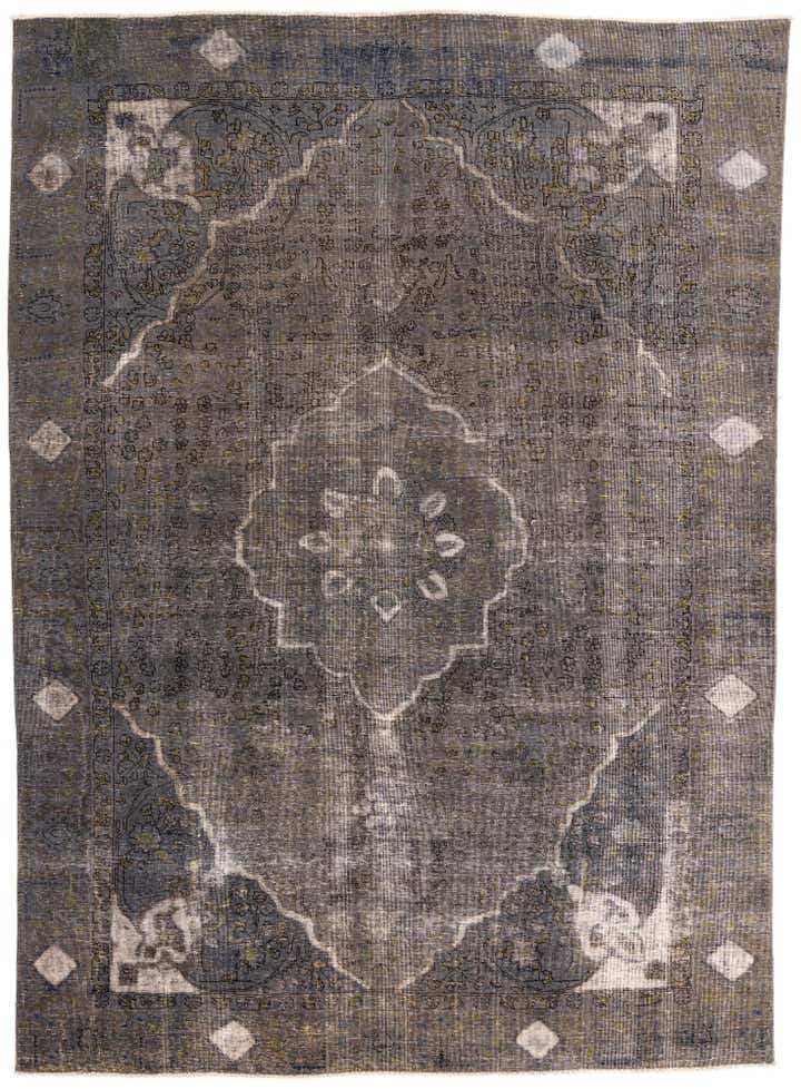 9' 1 x 12' 5 Hand Knotted Ultra Vintage Persian Wool Rug