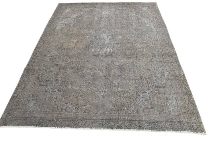 Detail image of 8' x 11' Hand Knotted Ultra Vintage Persian Wool Rug