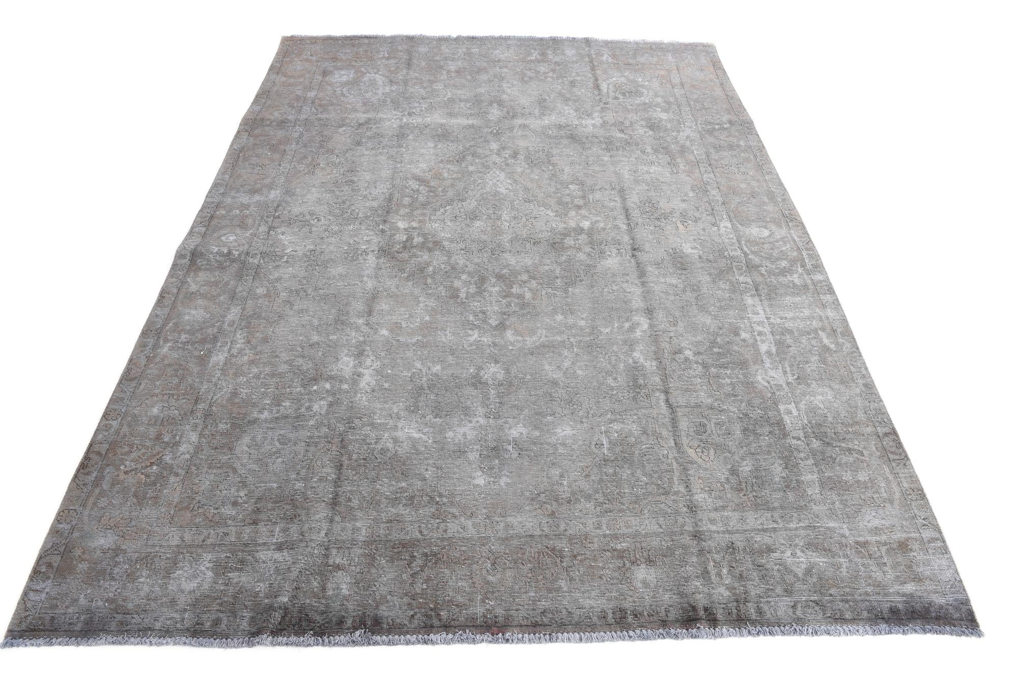 9' 4 x 12' 10 Hand Knotted Ultra Vintage Persian Wool Rug