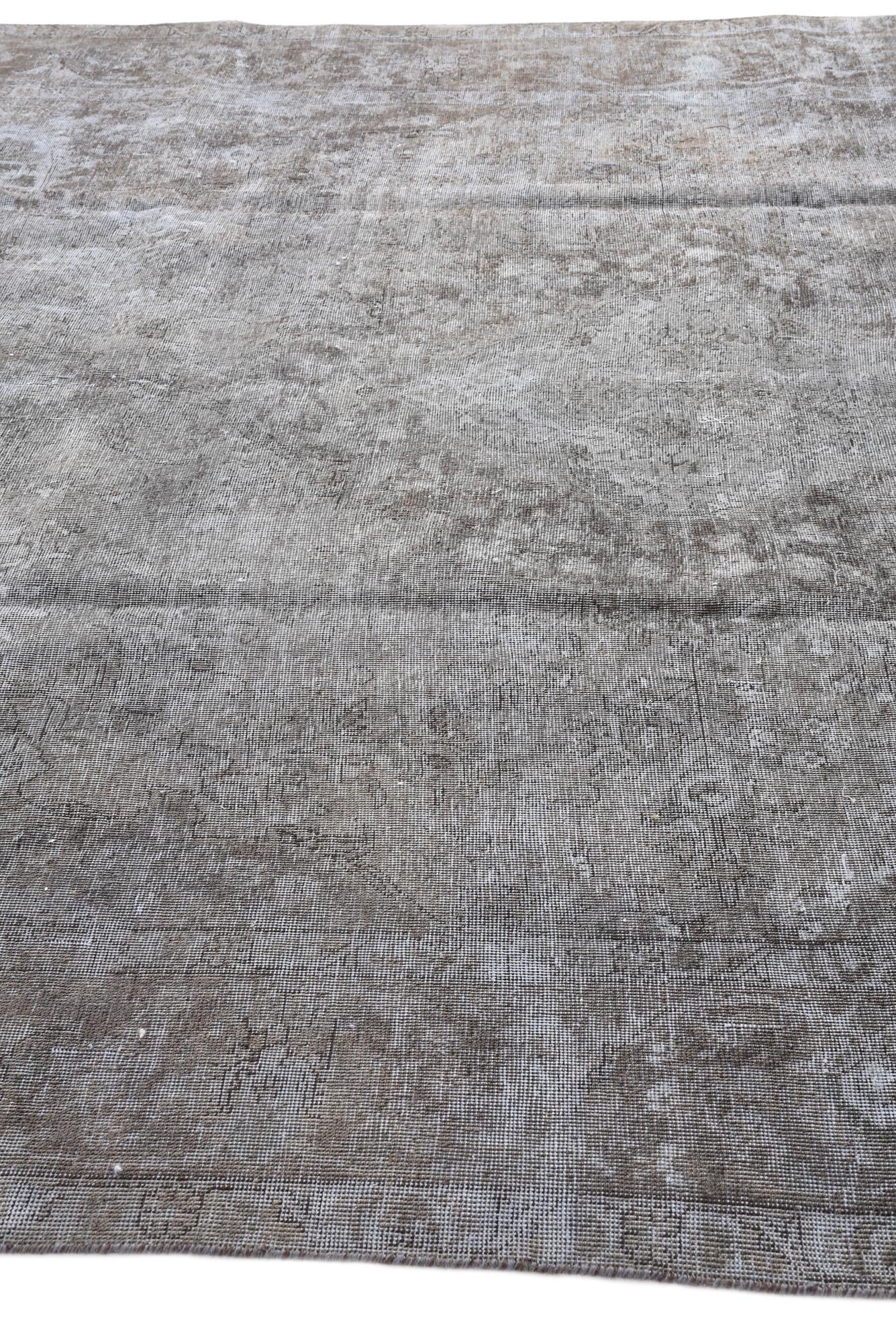 9' 4 x 12' 10 Hand Knotted Ultra Vintage Persian Wool Rug