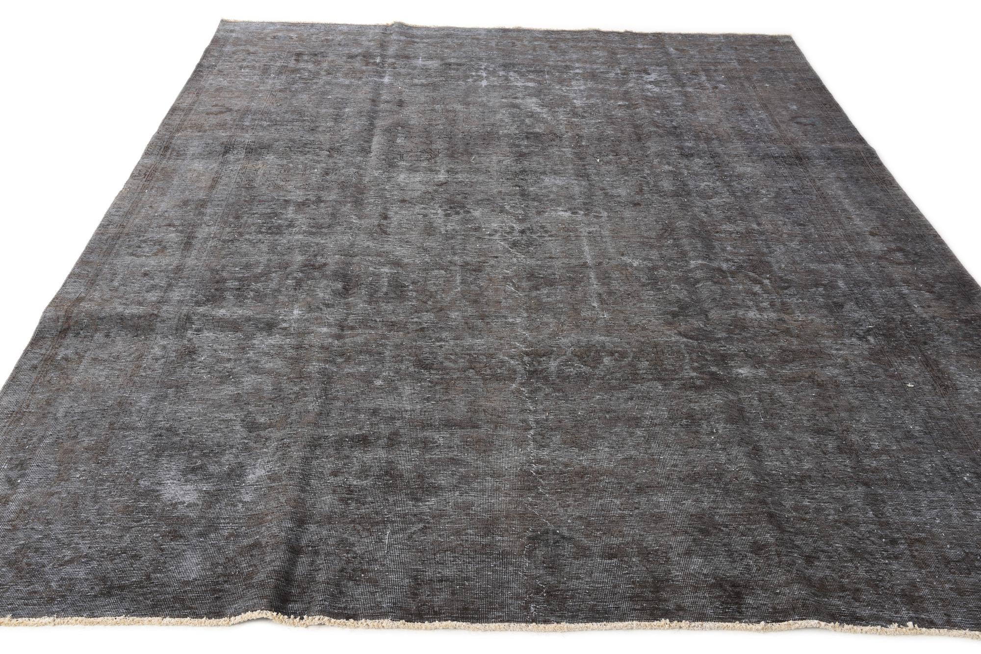 9' 10 x 12' 6 Hand Knotted Ultra Vintage Persian Wool Rug